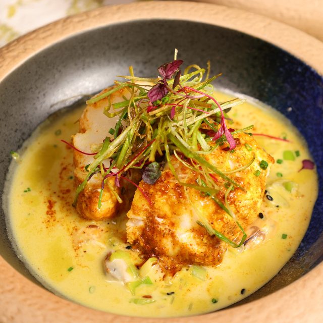 Roasted spiced monkfish Indian recipe saturday morning