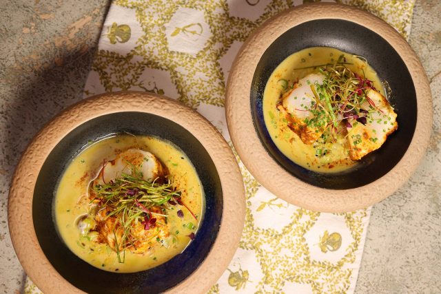 Roasted Spiced Monkfish recipe Atul Kochhar seen on Saturday Morning, at Kanishka, we celebrate this recipe with seasonal ingredients.